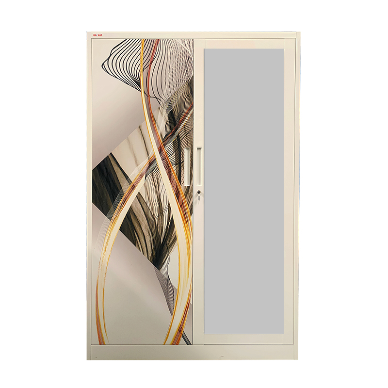 Printed 2 Doors Metal Wardrobe