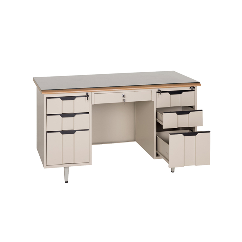 Wooden Top Metal Office desk