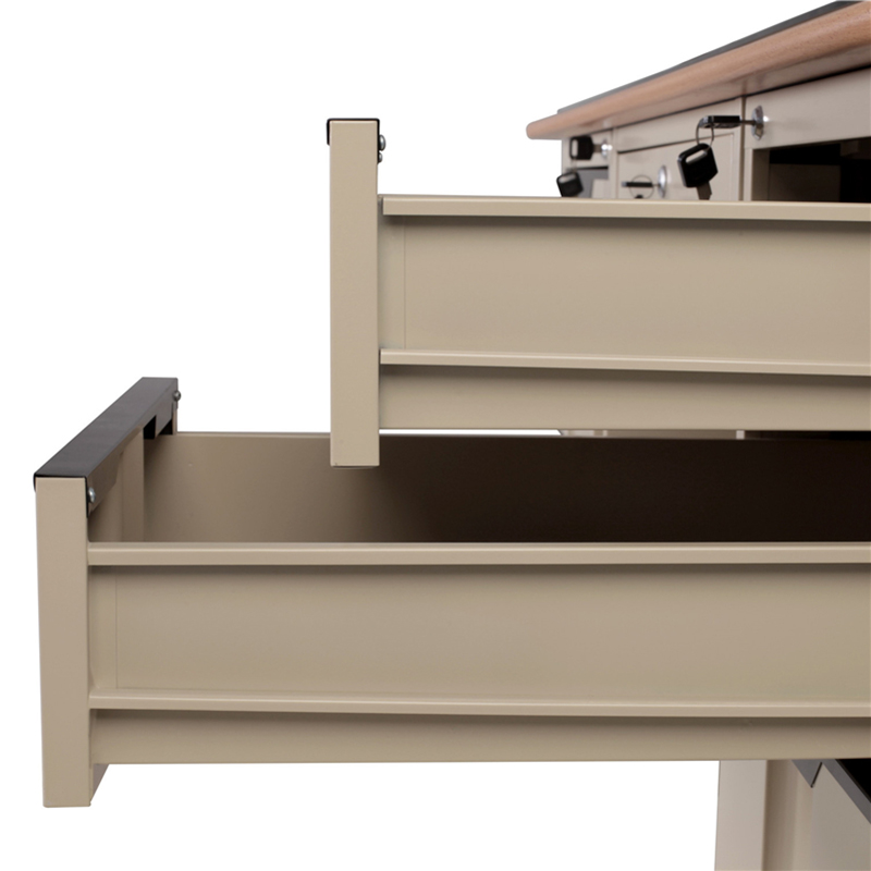 Wooden Top Metal Office desk