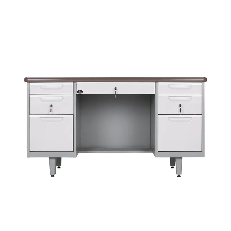 Steel Desk With Double Pedestal