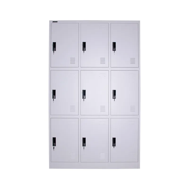 Triple Tiers 9 Doors Metal Locker