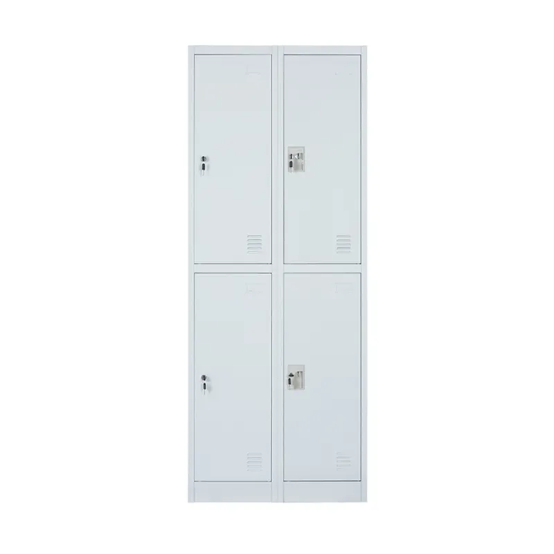 Two Tiers 4 Doors Metal Locker